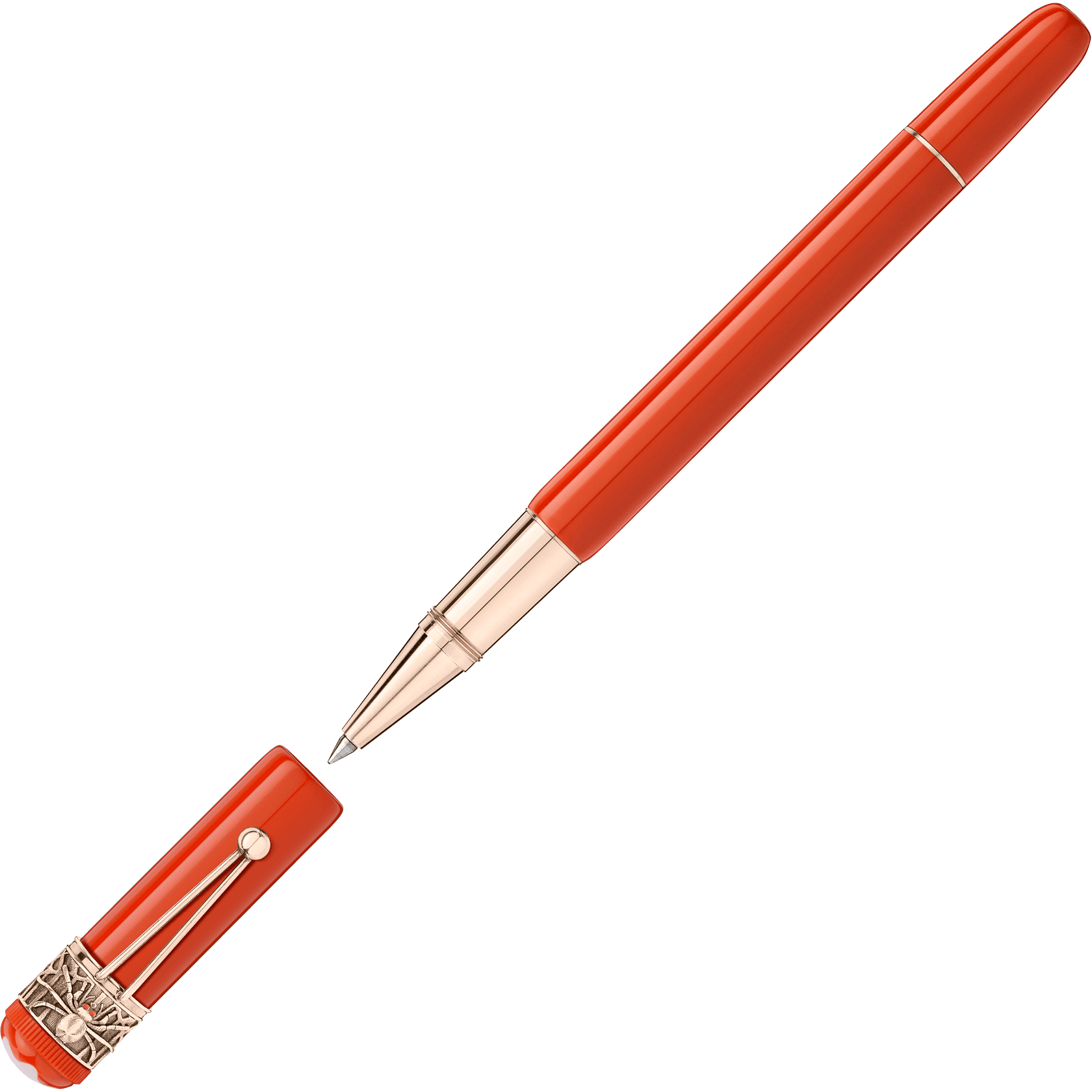 Montblanc Heritage Collection Rouge et Noir Spider Metamorphosis Special Edition Coral Rollerball